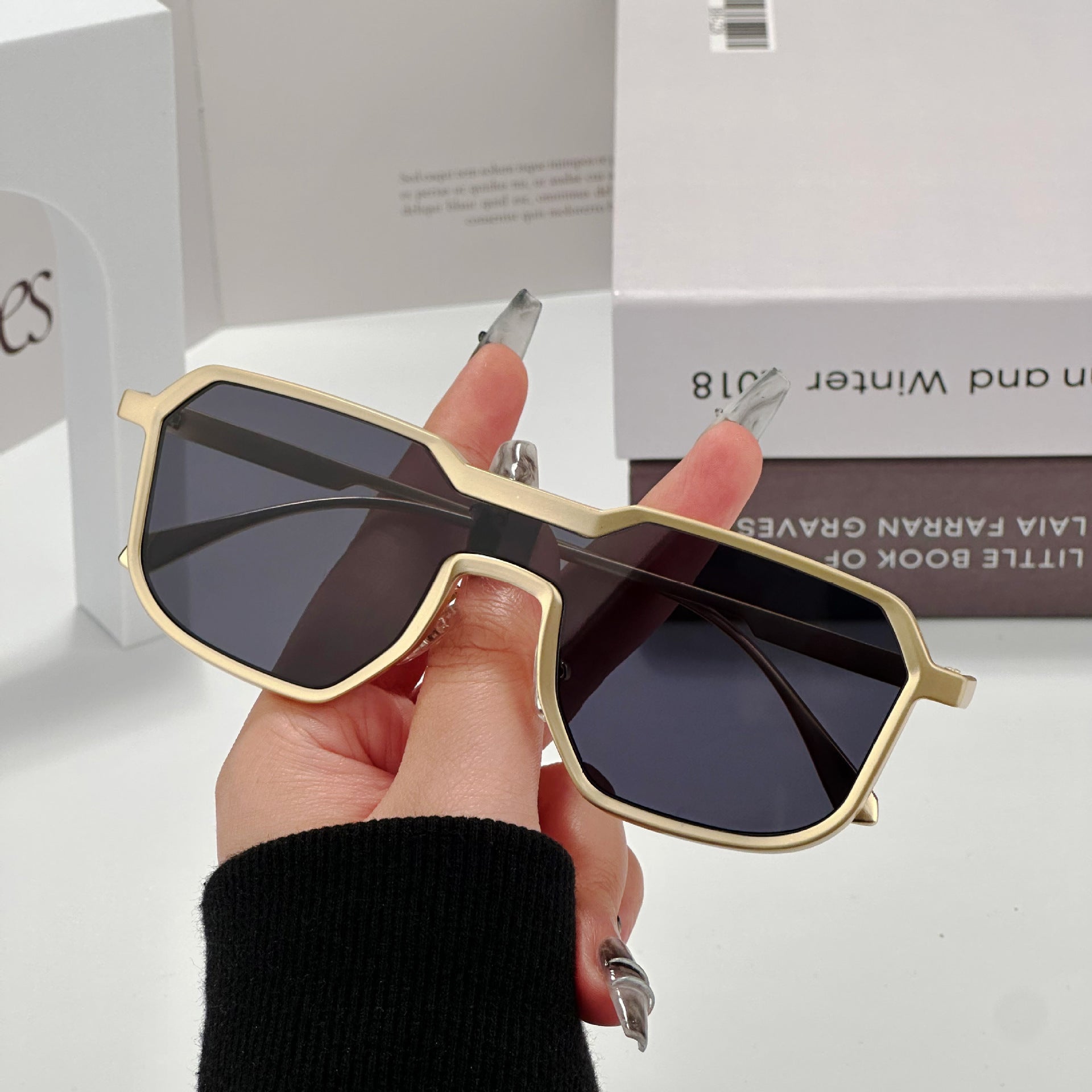 One-piece Street Shooting Trendy Cool Sunglasses