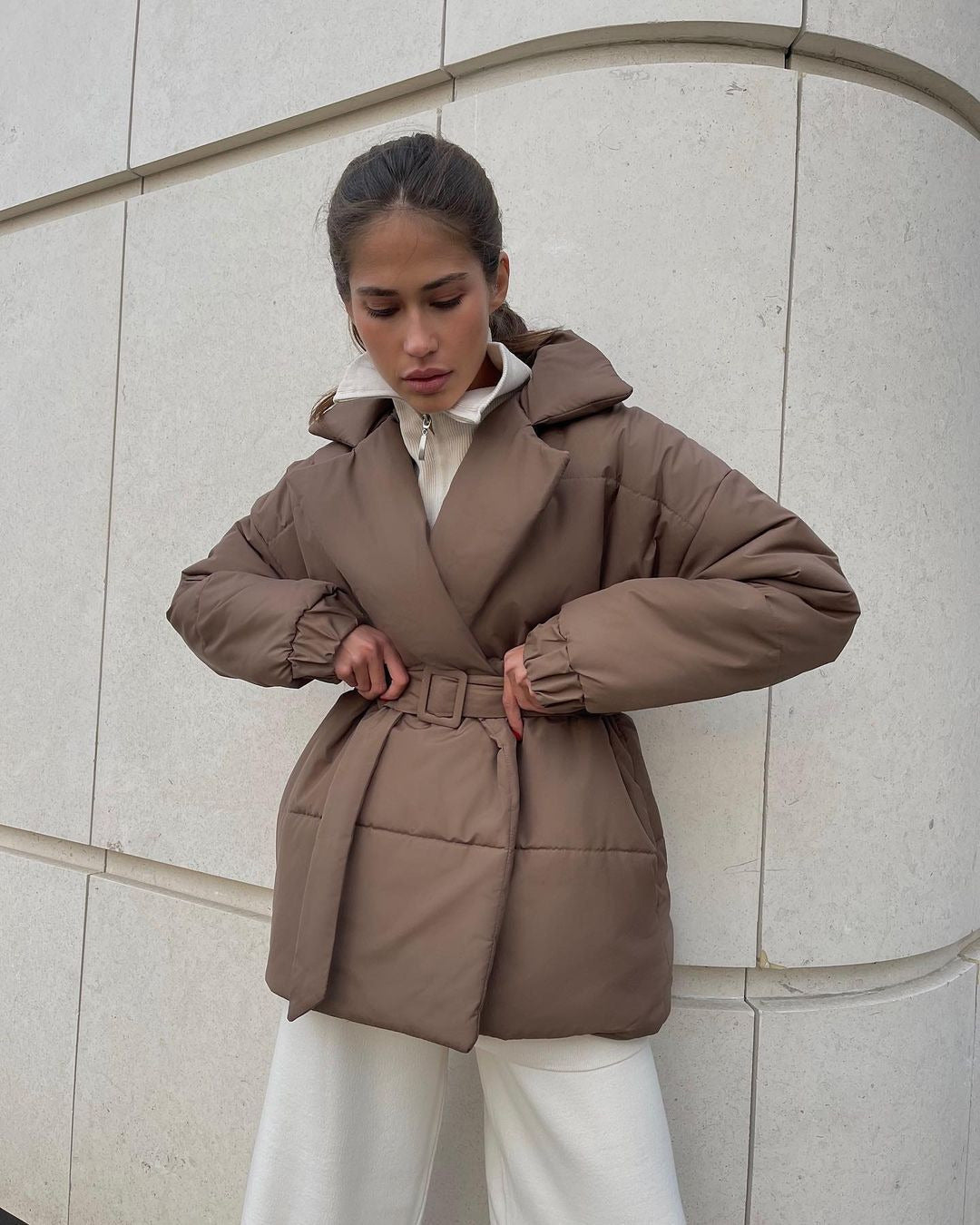 Manteau d'hiver taille haute