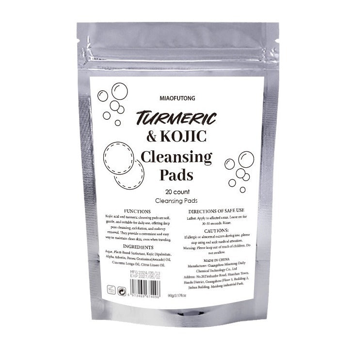 Turmeric Exfoliating Cleansing Pads Compressed Facial Sponges