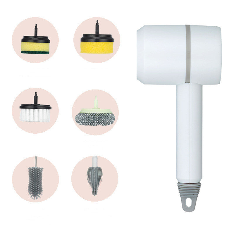 Brosse de nettoyage électrique, brosse à vaisselle automatique sans fil, Rechargeable par USB, professionnelle, pour cuisine, baignoire, carrelage