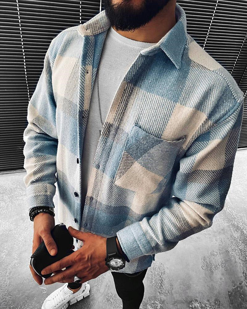 Men's Diamond 3d Digital Printing Loose Jacket Coat Full Printed 3d Button Cardigan