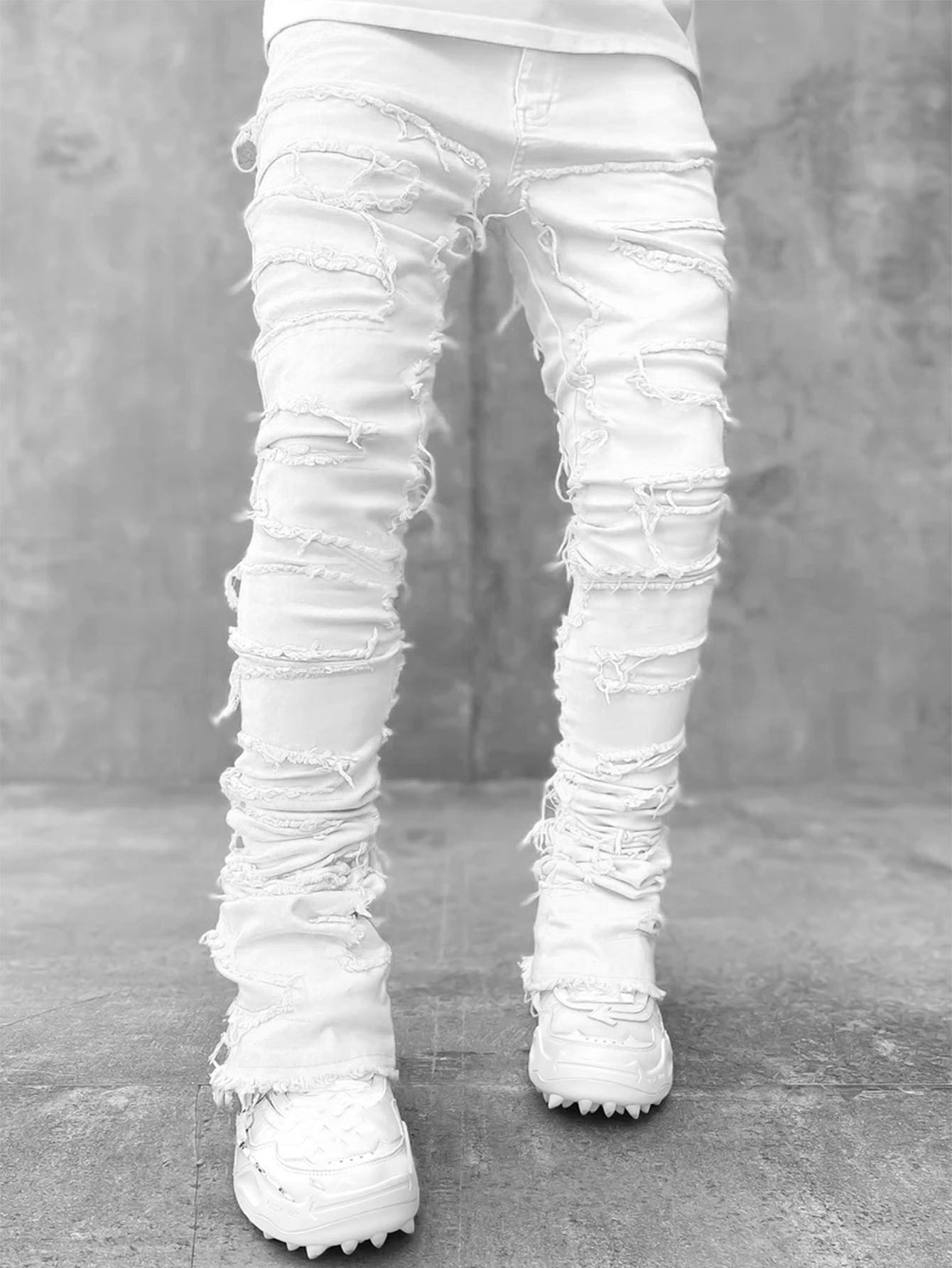 jeans patché tendance