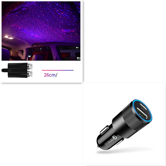 Star Light Projector Party Lights USB Car Interior Lighting Starry Sky Galaxy Night Lights