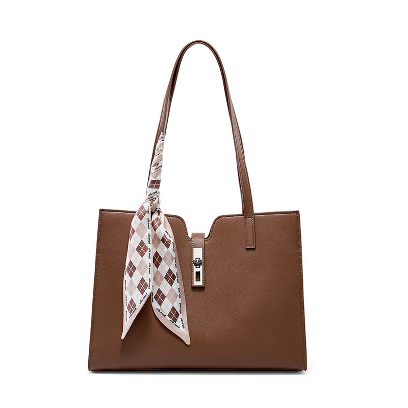 Summer Cowhide Tote Women's Casual Commuter Bag