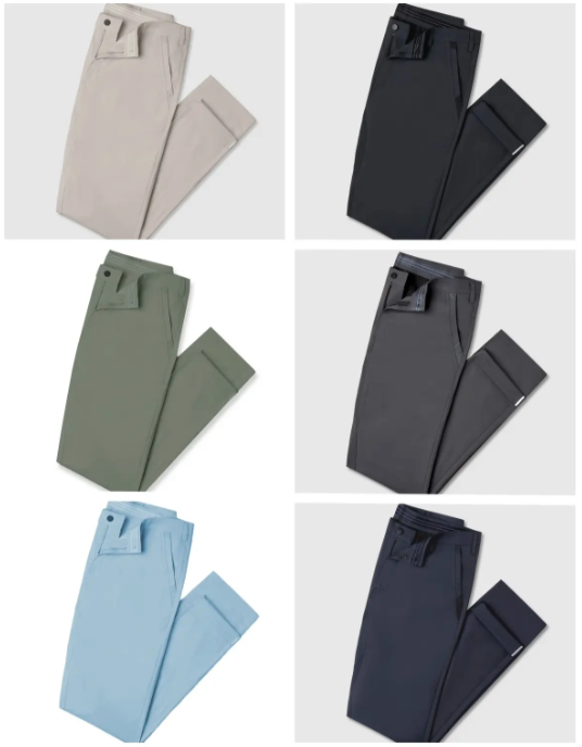 Summer New Ice Silk Leisure Pants Men