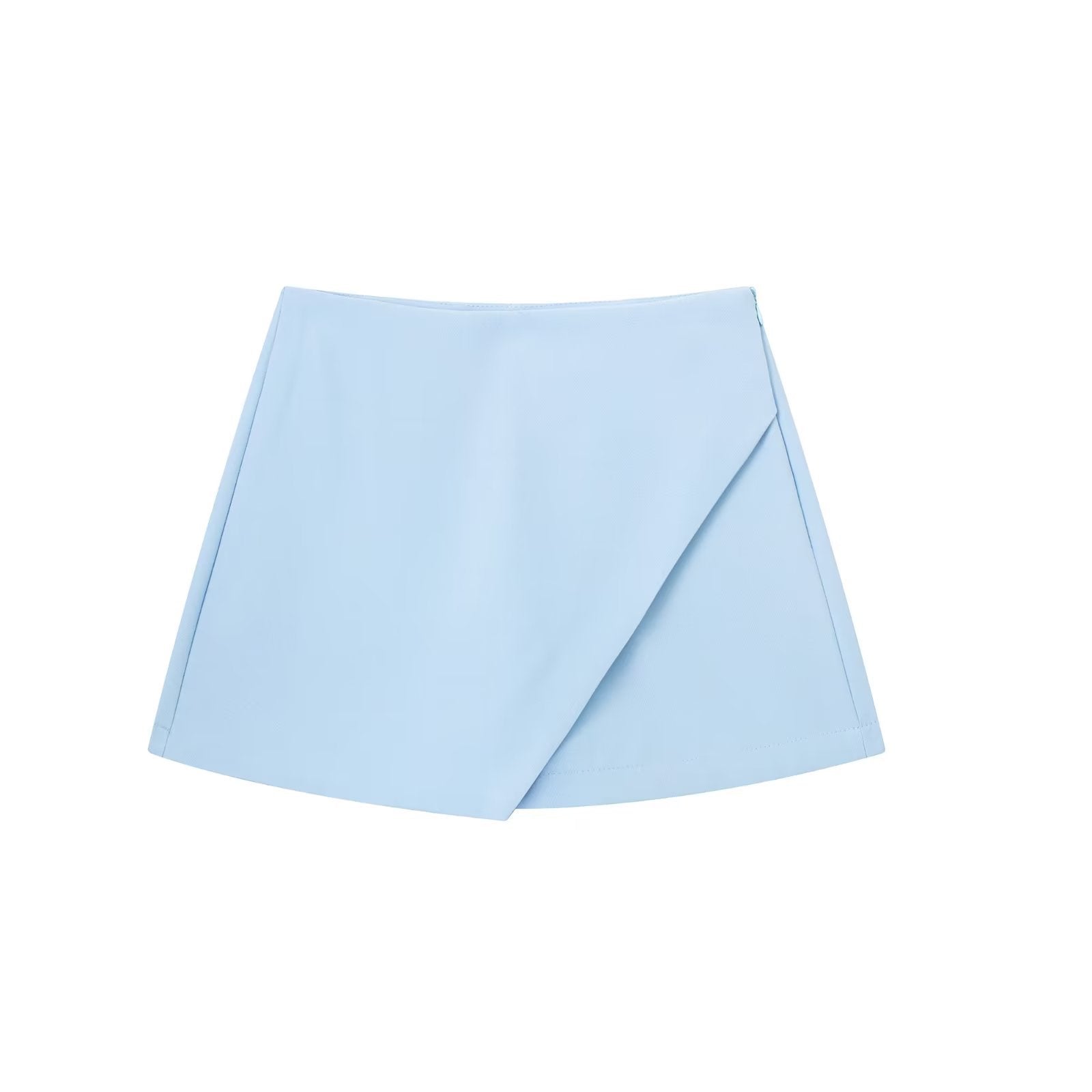 Women's Fashion Solid Color Asymmetric Half-body Skirt