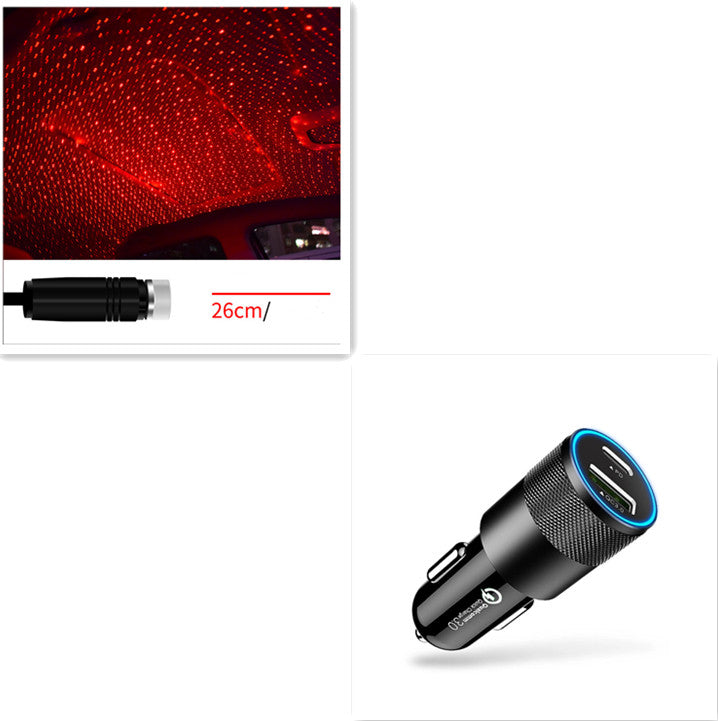 Star Light Projector Party Lights USB Car Interior Lighting Starry Sky Galaxy Night Lights