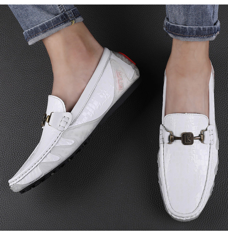 Men's First Layer Cowhide Leather Casual Shoes 