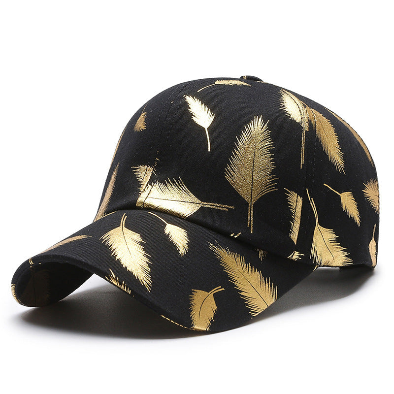 Casquette à visière en plumes bronzantes pour hommes