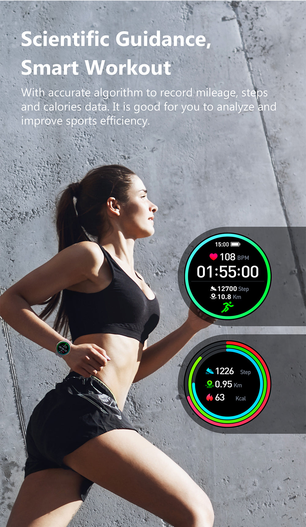 KW66 étanche Sport Fitness Tracker