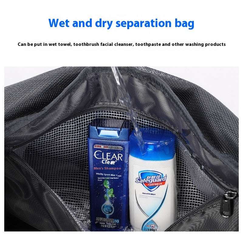 Men's Large Capacity Travel Dry Wet Separation Fitness Sports Training Portable Messenger Bag