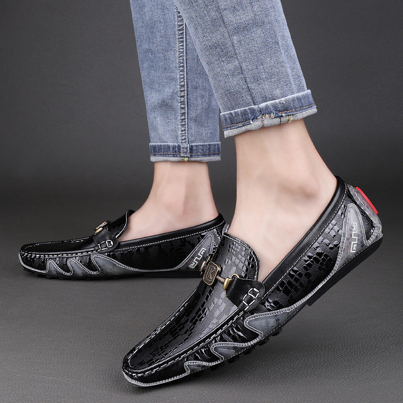 Men's First Layer Cowhide Leather Casual Shoes 