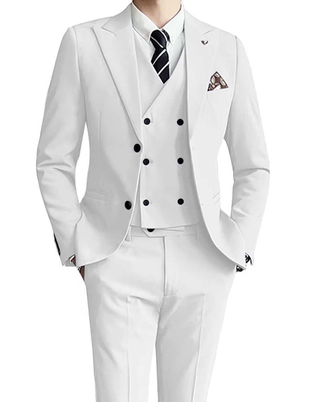 Men's three-piece suit, slim fit