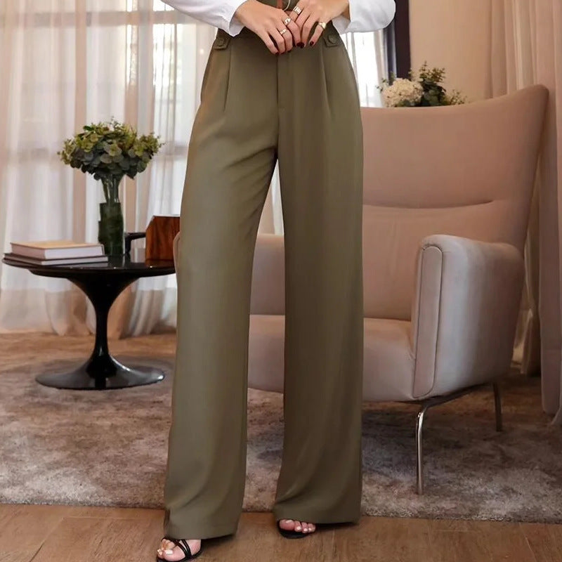 Top Straight Pants Two-piece Set