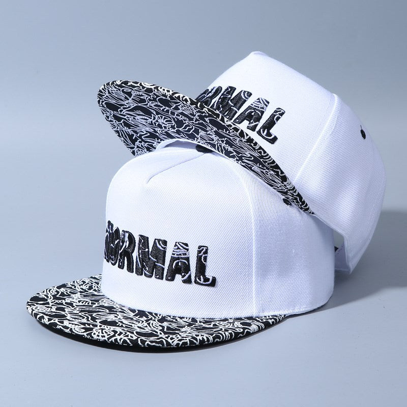 Men's Hip Hop Letter Embroidered Flat Brim Hat