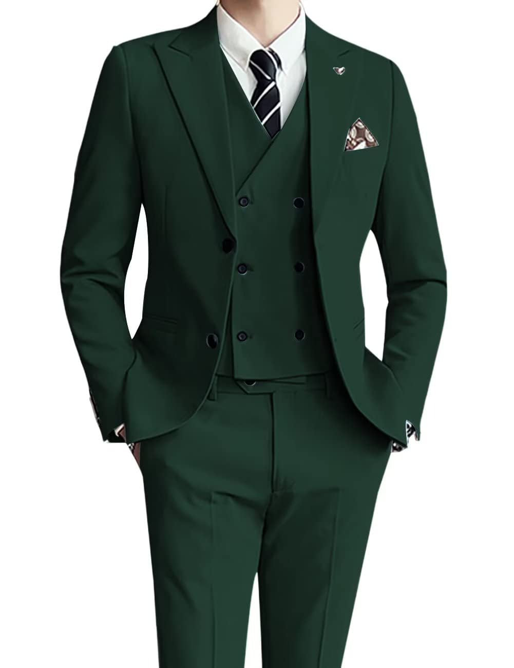 Men's three-piece suit, slim fit