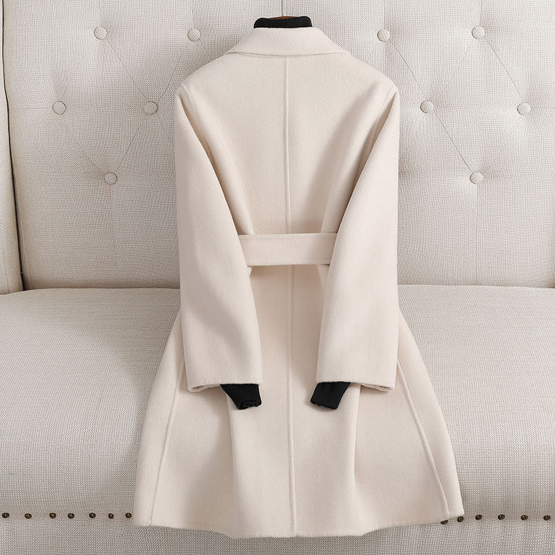 Autumn And Winter New Double-sided Cashmere Coat