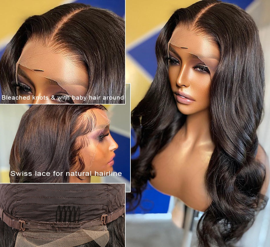 Perruque Lace Front Wig Body Wave 100% Naturel