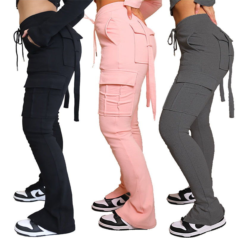 High Waist Pocket Cargo Pants