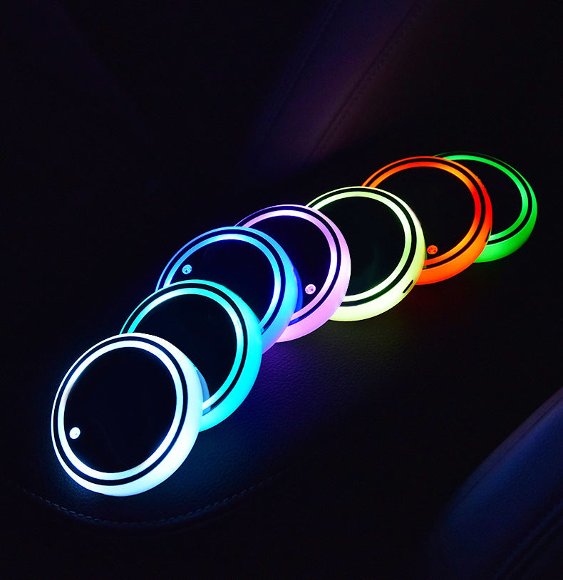 Voiture LED Lumineux Coaster Solaire USB Chargement