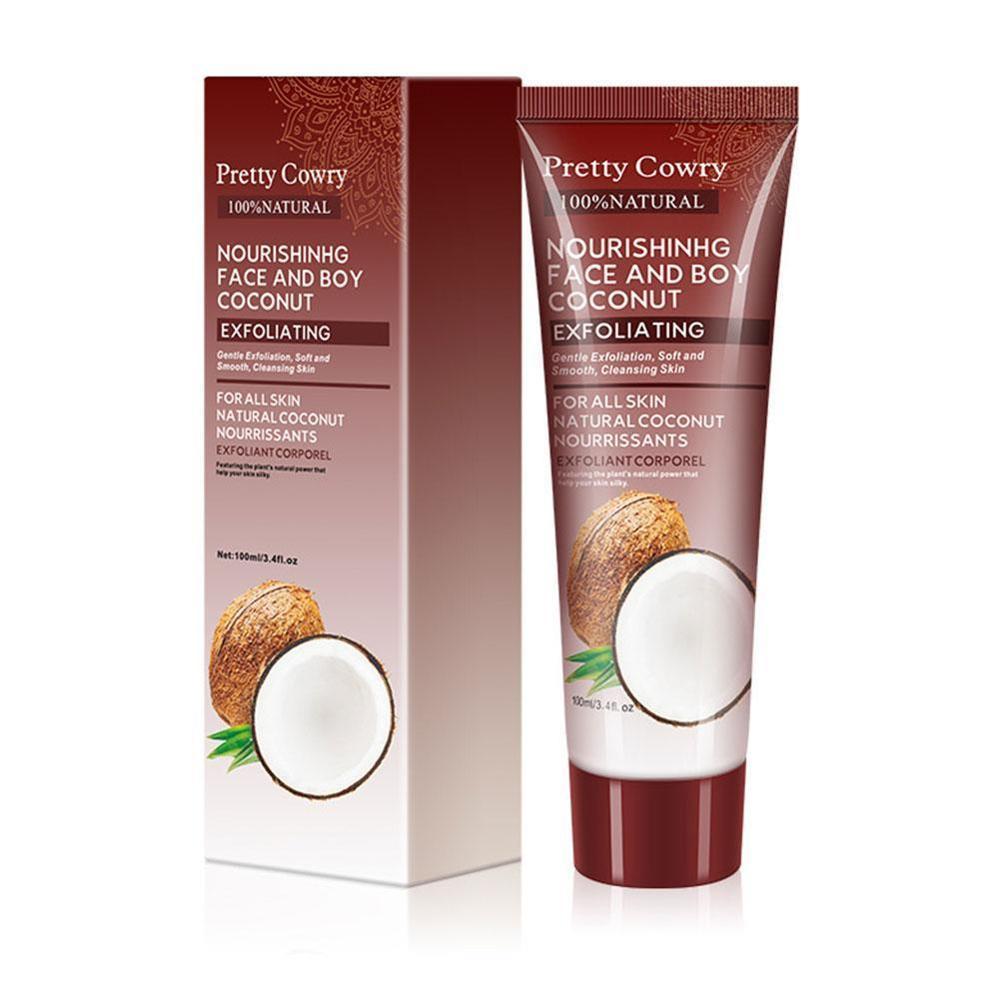 Cucumber Coconut Papaya Exfoliating Face Cream Gel 100ml Body Cleansing